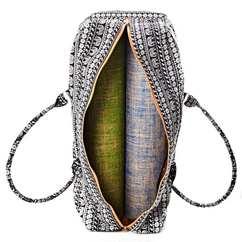 #DoYourYoga Full-Zip Extra Large Yoga Mat Tote Bag with Multi-Functional Storage Pockets for Sports Gym Pilates »Ghanpati« - color: Maya