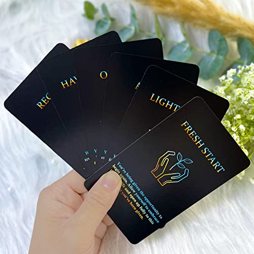 sishui Life Oracle Cards Deck, Mind Info Oracle Cards, Oracle Cards for Beginners, Answers to Guiding You Through Life and Career Questions - color: Black