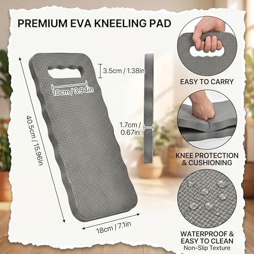 10 Pcs Garden Kneeling Pads, 16 x 7.1 in Thick Foam Waterproof Knee Mats | Multi-Functional Cushions For Gardening, Kneeling, Praying, Baby Bathing, Yoga, Exercise And Household Tasks