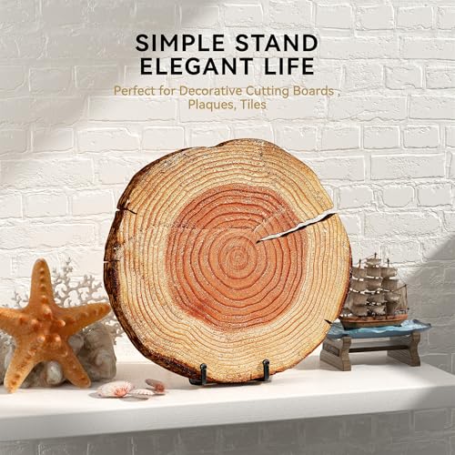IPAME 14 Inch Heavy Duty Plate Stand (2 Pack) – Metal Display Easel for Large Plates, Platters, Picture Frames, Plaques, Signs and Posters - size: 14 Inch