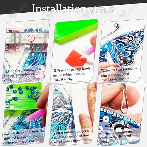 Yunzlly DIY Hanging Diamond Art Pendant Kit, Special Crystal Christmas Diamonds Painting Ornament Kit for Adults, 9.8x9.8inch Acrylic Board Gem Painting Box Kit (Birds) - color: Birds