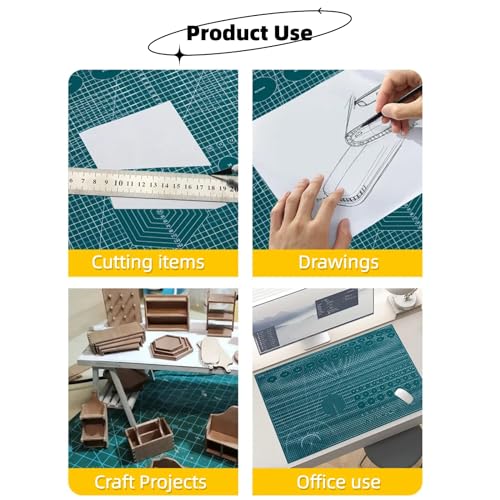 A5 Self-Healing Cutting Pads, Small Cutting Mat, Professional Double Sided Durable Cutting Mat, Great for Hop Scrapbooking, Quilting, Fabric, Sewing Craft Projects (Purple, A5) - color: Purple