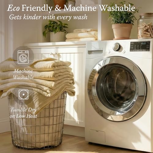 Threadmill Cotton King Blanket, Muslin, Beige, 100% Cotton Gauze Weave | 100% Cotton, Muslin Weave, Breathable, All-Season, Lightweight, OEKO-TEX Certified, Machine Washable - color: Beige, size: King