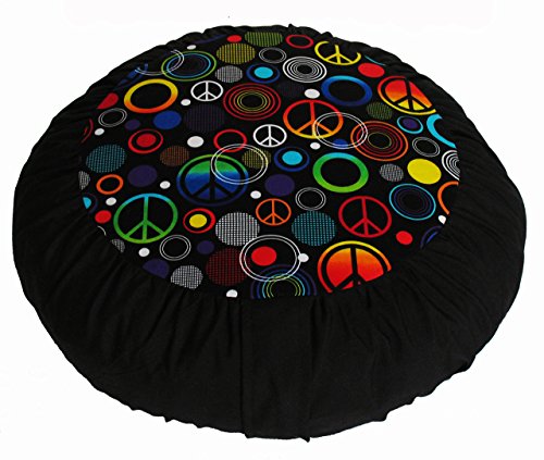 Meditation Cushion Zafu Pillow - Limited Edition - Peace - color: Peace
