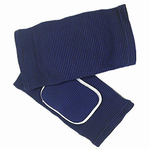 MINILUJIA Soft Breathable Knee Pads for Kid Elastic Nonslip Sponge Sleeves Flexible Children Knee Support Protector Sleeves Cover One Pair - color: blue, size: X-Small
