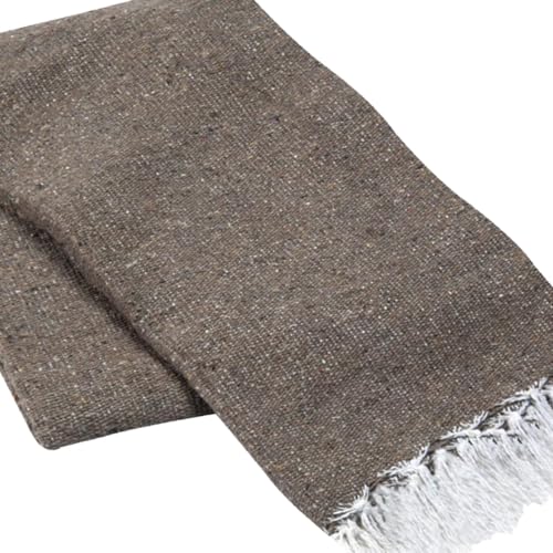 Cozumel Bulk Mexican Yoga Blanket, 10 Pack, Mocha - color: Mocha