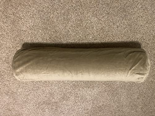 Therapist’s Choice® Bolster Cover with Zipper Closure, Soft & Durable, Size: 6" x 27" (Cover Only, Bolster Not Included) (Brown Velour) - color: Brown Velour