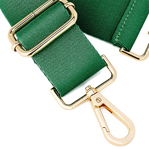 ZOOEASS Wide Shoulder Strap (Solid),Adjustable Replacement Belt Crossbody Canvas Bag Handbag - color: Green