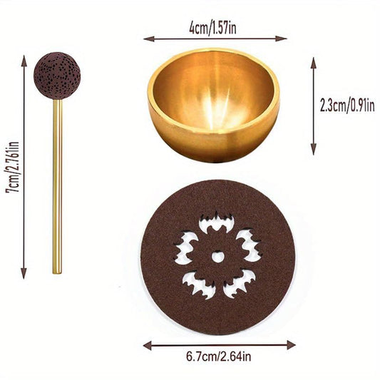MIni Singing Bowl Set Meditation Sound Bowl for Yoga, Meditation & Relaxation, Mindfulness,chakra balancing, Stress Relief, Self-Regulation, Unique Spiritual Gifts for Women and Men