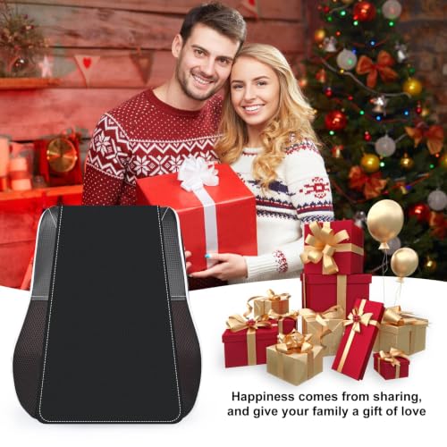 Shiatsu Back and Neck Massager with Heat. Back Massager for Pain Relief deep Tissue, 3D Kneading Massage Pillow or Back,Shoulder,Leg,Gifts for Mom,Dad,Women (Black) - color: Black-04