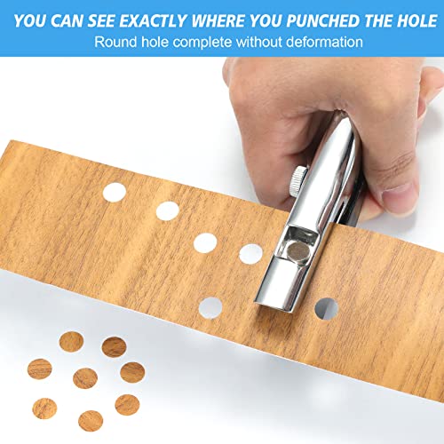 Single Hole Punch - Heavy Duty Paper Puncher for Tags, Cards, Plastic, Cardboard - Portable Hand Held - color: 4MM BLACK