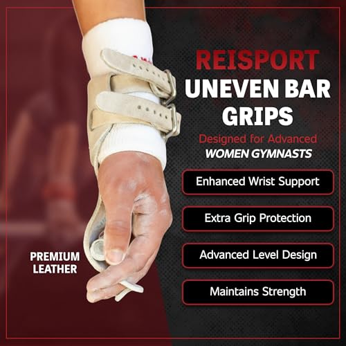 Reisport Protec Ring Gymnastics Grips for Men - Triple Strength Leather Hand Grips for Gymnastics Rings - Gymnastics Equipment & Accessories for Advanced Gymnasts - color: Protec Hyper Double Buckle, size: X-Large