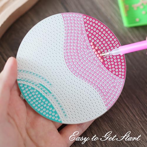 Temlum 6pcs Diamond Art Coasters Kits for Adults with Holder, Lines | Diamond Painting Coasters, Small Diamond Painting Kit Art Craft Supplies - color: Abstract Line Coasters With Holder
