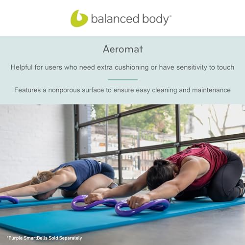 Aeromat Pilates and Yoga Mat, Blue, Balanced Body Extra-Thick Floor Mat - color: Blue