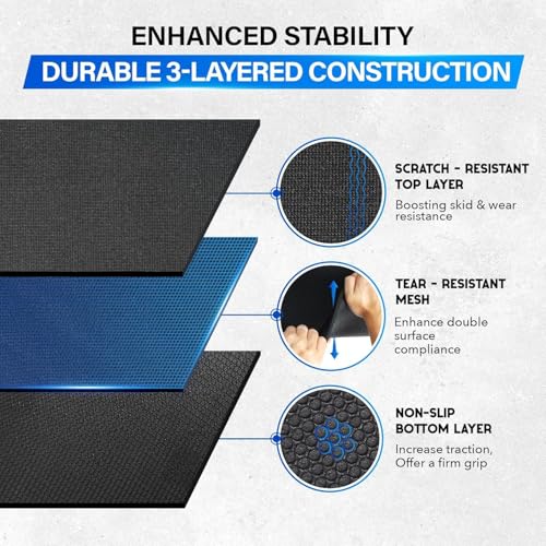 YES4ALL Exercise Mat for Home Gym, Fitness Workout Mats - style: A. Foam Large Exercise Mat