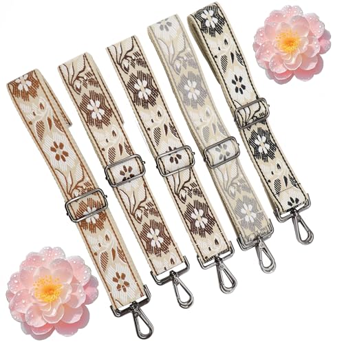 1.5" Wide Purse Strap Adjustable Replacement Gunmetal Hardware Long Crossbody Bag Strap for Thick Shoulder Bags Canvas Handbags Straps - color: Gunmetal Hardware-A-black