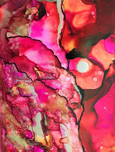 White Alcohol Ink Paper - 100 Sheets Pixiss Heavy Weight Art Paper for Alcohol Ink & Watercolor - Synthetic Paper A4 8x12 inches, 300gsm - size: 4 Pack | 100 Sheets