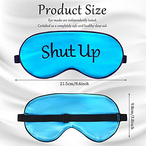 Geyoga 8 Pack Silk Funny Sleep Masks for Women Sleep, Fresh Colors - color: Fresh Colors