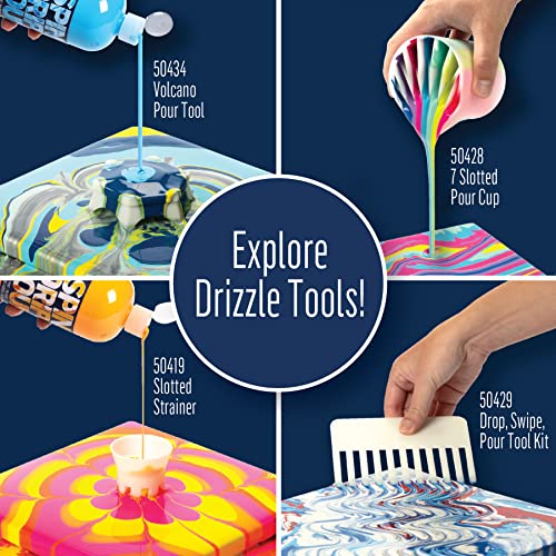 FolkArt Drizzle Tool Set, 3 Pack Slotted Strainer Tool Set Perfect for Fluid Paint Pouring Arts and Crafts Projects, 50419 - style: Slotted Strainer Tool