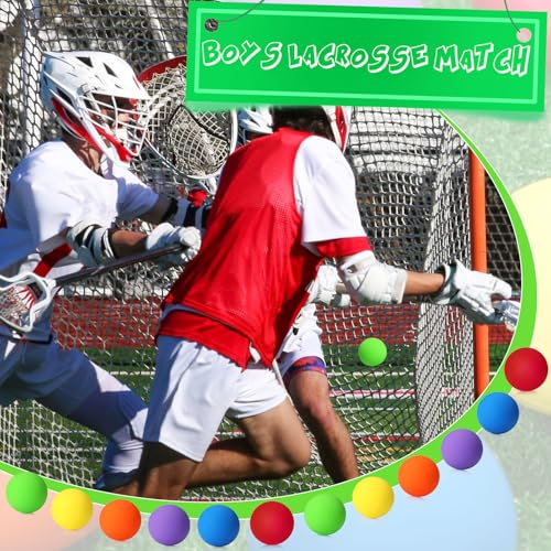 Sosation 36 Pcs Lacrosse Balls Bulk 2.5 Inch Soft Rubber Massage Balls Lacrosse Balls for Practice Training Stress Relief Balls Myofascial Release Tools Muscle Knot Remover Balls