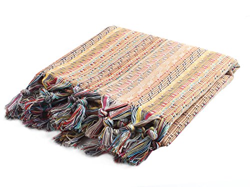 Cacala Pestemal Turkish Beach Towel Highly Absorbent Quick and Easy Dry Soft and Comfortable for Bath, Spa, Pool, Gym and Yoga 100% Cotton 37 x 70 - color: Salmon