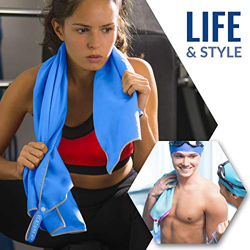 VENTURE 4TH Quick Dry Travel Towel, Ultra Soft Microfiber - 3 Sizes - color: Navy Gray, size: 72.00" x 31.50"