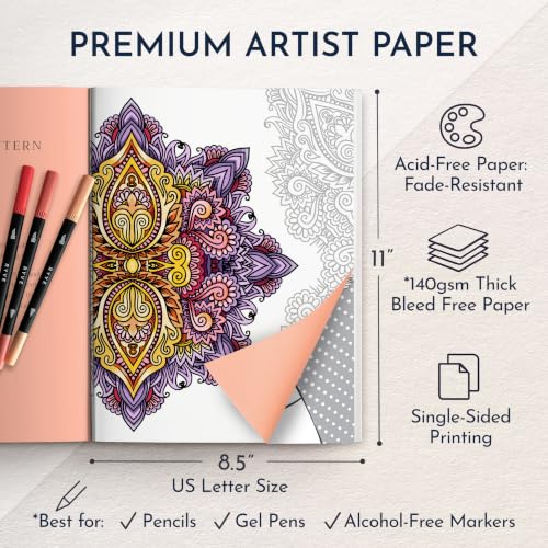Adult Coloring Book for Women, Relaxation & Stress Relief Self-Care Prompts | Adult Coloring Book for Anxiety Relief & Mindfulness, Unwind & Calm, Thoughtful Gift for Best Friend, 140gsm Perforated Pages - color: Unwind Yourself - Relaxation