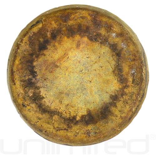 Unlimited Atlantis Gongs - Includes Gong, Mallet & Rope/Unlathed Bronze Gong W/Ancient Look/For Sound Healing, Meditation, & Yoga - size: 10"