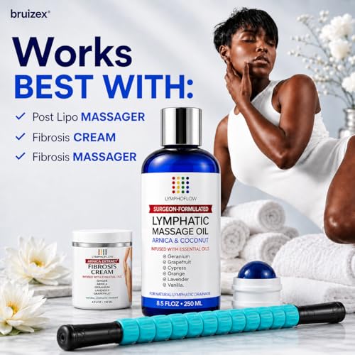 Lymphatic Drainage Massage Oil for Massage Therapy, Arnica & Coconut,8.5 Oz - size: 8.5 Fl Oz (Pack of 1)