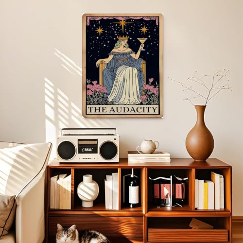ZeeLionArt Diamond Art Kit, The Audacity Tarot, 12 x 16 Inch | Tarot Themed Gem Art, 5D DIY Full Round Drill Diamond Painting Kit for Adults & Beginners, Home Wall Decor Art Craft Gift - color: DP04190