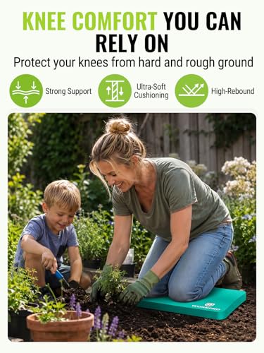 WORKPRO Extra Thick Kneeling Pad, 2 Pack, 17.5 x 11 x 1.5 in | Robin's Egg Blue, Soft NBR Foam Cushioning for Knee, Large Foam Kneeler Mat for Gardening, Exercise, Workout Supplies - color: Robin's Egg Blue, size: 2 Pack