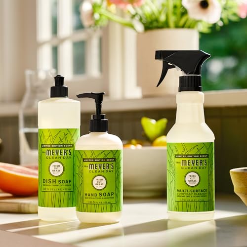 Mrs. MEYER'S CLEAN DAY Multi-Surface Everyday Cleaner,Fresh Cut Grass Scent,16 Fl Oz Bottle,(Pack of 2) - size: 16 Fl Oz (Pack of 2)