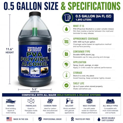 PARTALL Film #10 Polyvinyl Alcohol (PVA) Half Gallon