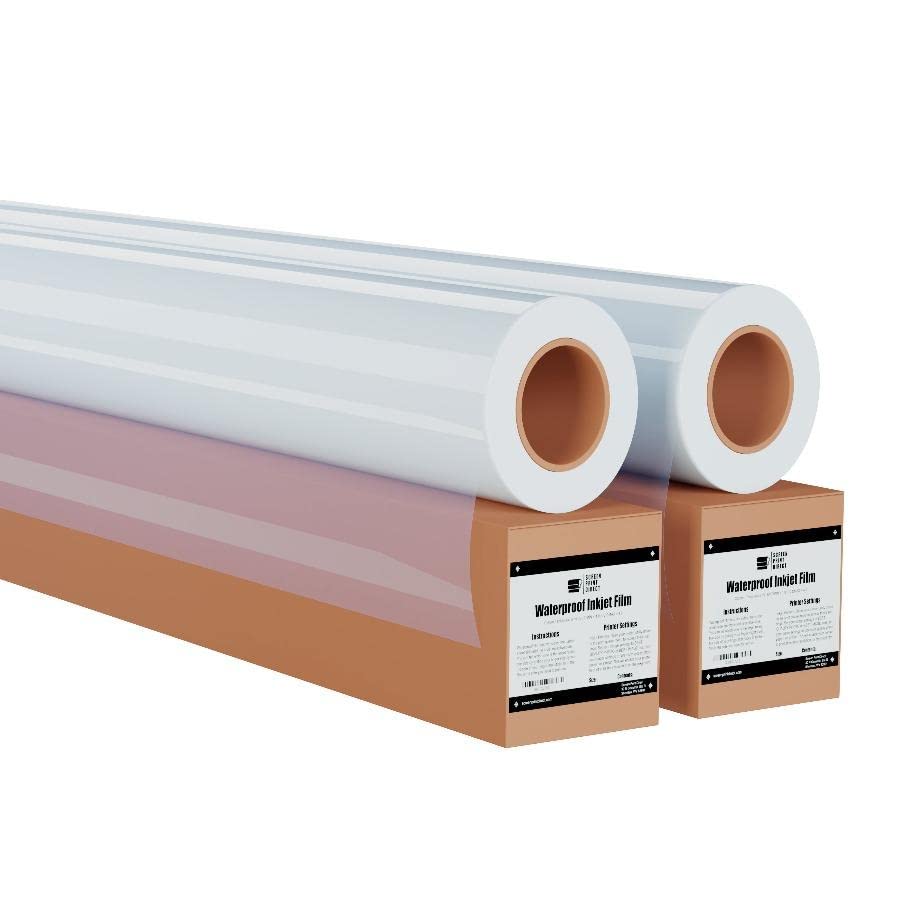 Screen Print Direct® Waterproof Inkjet Film Roll 3" Core (17" x 100') | Transparency Film for Silk Screen Printing, Waterproof Inkjet Film Rolls for Screen Printers (17" x 100') - size: 17" x 100' roll - 3" core