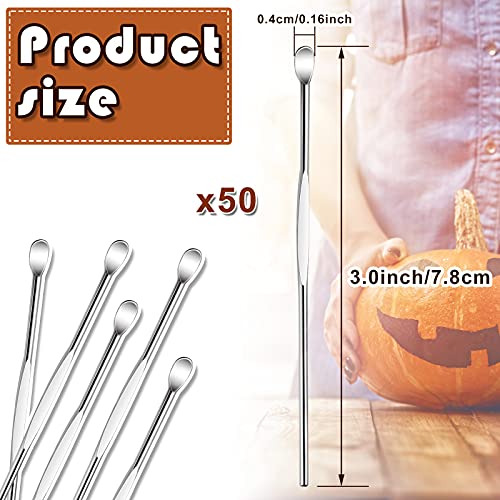Honoson 50 Pcs Wax Carving Tool Stainless Steel Clay Sculpting Tools | Spoon Carving Kit, Clay Tools, Wax Accessories, for Wood Wax Modeling Sculpting and Shaping Engrave