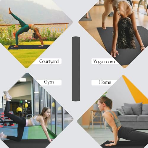 VTORY Extra Large Yoga Mat 6'x 4' - (6mm /8mm/12mm) - size: 6' x 4' x 1/3 in