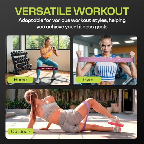 Flexelent Pink Squat Wedge Block & Fabric Resistance Bands Bundle - Heel Elevated Squat Wedge for Weight Lifting with Short Fabric Exercise Bands for Legs, Glutes, and Strength Training