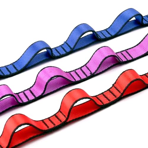 조절 가능한 중력 방지 국화 스윙 플라잉 스트레치 벨트 로프 클라이밍 데이지 체인 연장 요가 벨트 걸이 2개 - color: 블랙., size: 1.1M
