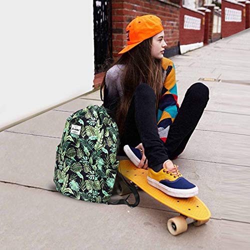 XEYOU Drawstring Backpack Bag Sport Gym Sackpack Beach Cinch Bag | Lightweight Swimming Bag, Water-Resistant Fabric, Travel Daypack for Women and Men - color: Banana Leaf
