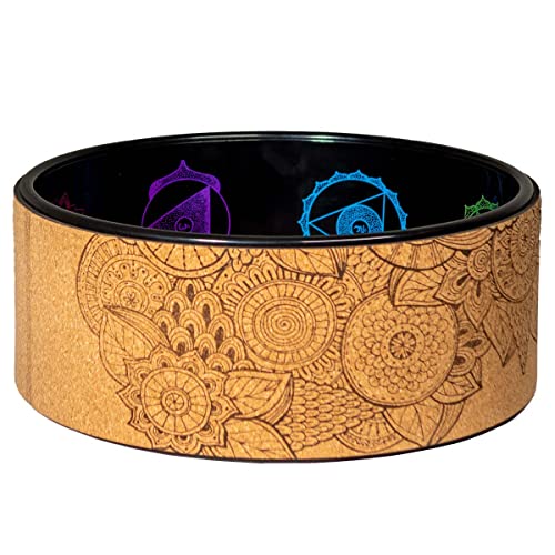 Enlighten Yoga Wheel - Great for Adding Active Strength and Flexibility to Your Exercise and Yoga Practice - color: Cork - Ananda