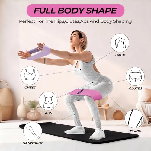 Seenelling 18 Pcs Pilates Ring and Ball Bulk Home Pilate Kit - color: Pink, Purple