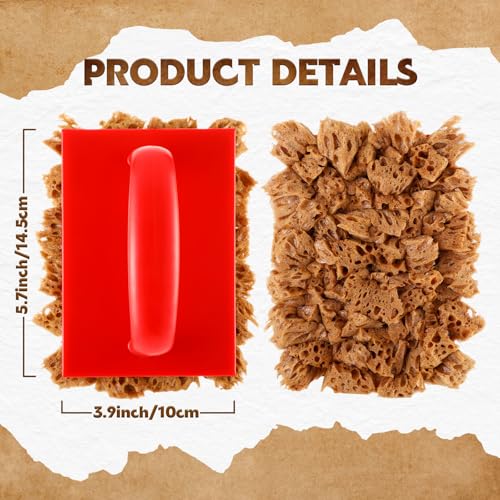 Threlaco 2 Pcs Large Sponge Paint Roller for Painting Sea Texture Sponge for Painting Art Coatings Natural Brush Paintings Texture Repair Home Wall Decorating