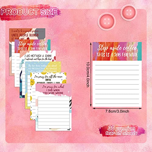 Pajean 12 Designs Funny Sticky Notes, Office to Do List,Cute Style | Sarcastic Notepads with Funny Sayings, 3 X 3.93 Inch Sticky Memo Pads, Assorted Colors, Office Desk Supplies - style: Cute Style