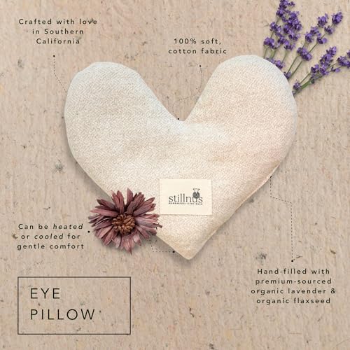 Stillnus Weighted Heart Eye Pillow & Eye Mask – Gift for Women, First Light