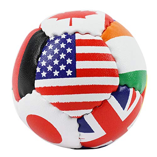 SWAX LAX Lacrosse Training Ball - Indoor Outdoor Practice Less Bounce & Rebounds - color: Flags