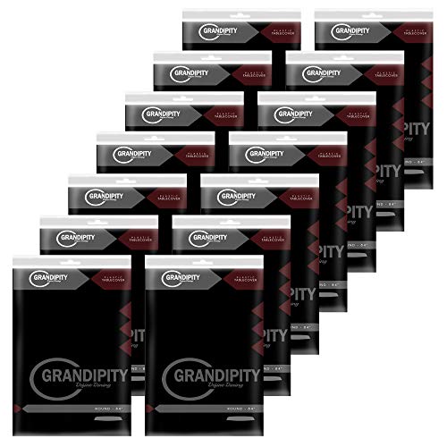 Grandipity Plastic Table Cloth Disposable 12 Pack 84" Round Black | Plastic table covers, durable disposable tablecloths, fade and tear-resistent table cover for party, event - color: Black, size: 84in. Round