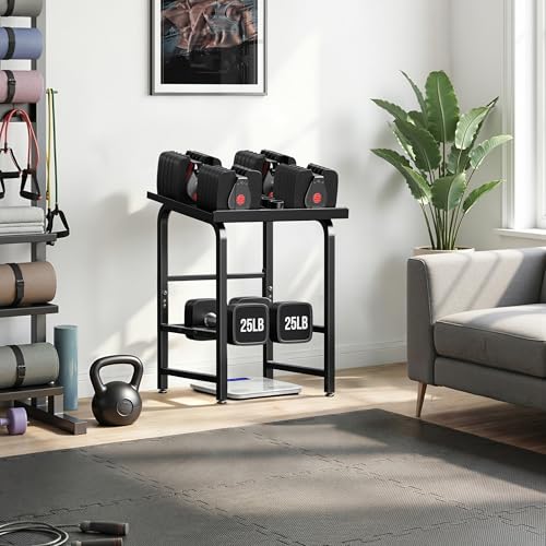 Dumbbell Rack Only Weight Stand For Adjustable Weight 500lbs Load up Heavy Duty for Home Gym(No Dumbbell, Rack Only)