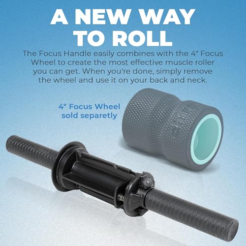 Chirp Focus Muscle Roller Handle for 4" Focus Wheel, 15.5" - style: Muscle Roller Handle Only