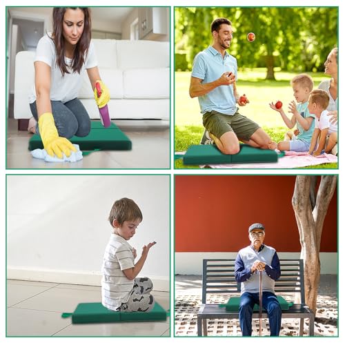 Kneeling Pad, Soft Foam Cushion for Knee Support, Water Resistant, Gardening, Baby Bath, Workout Supplies, Lightweight(Green) - color: Green