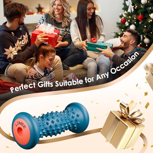 Foot Roller Massager for Plantar Fasciitis, Foot Arch and Heel Pain Relief - color: Cyan